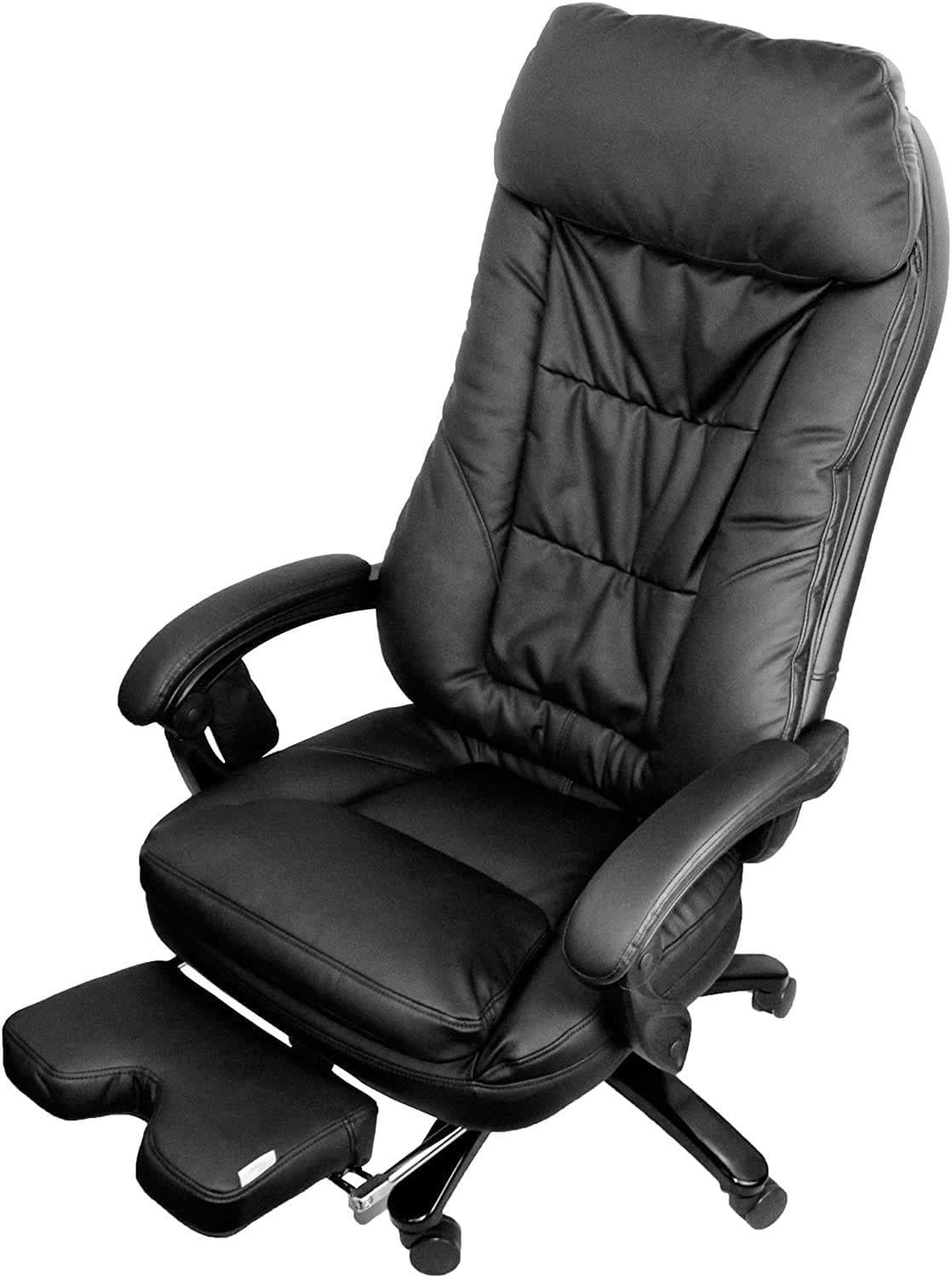 @tec Massagesessel Bürostuhl Shiatsu & Wärmefunktion TIGA deluxe Schwarz