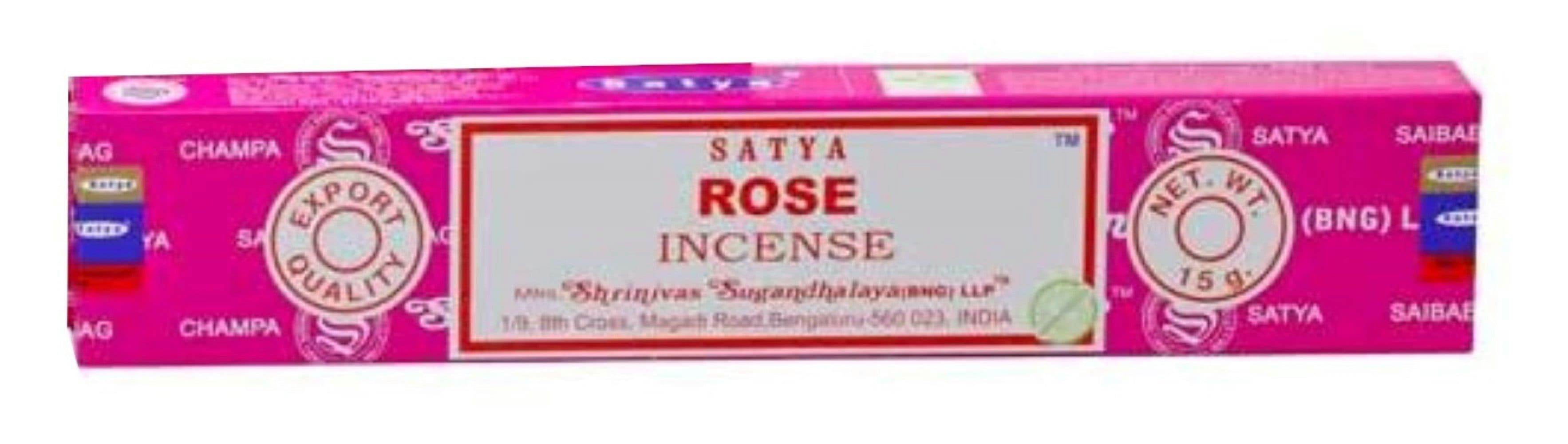 Satya Incense Räucherstäbchen Rose 15g - Romantischer Rosenduft