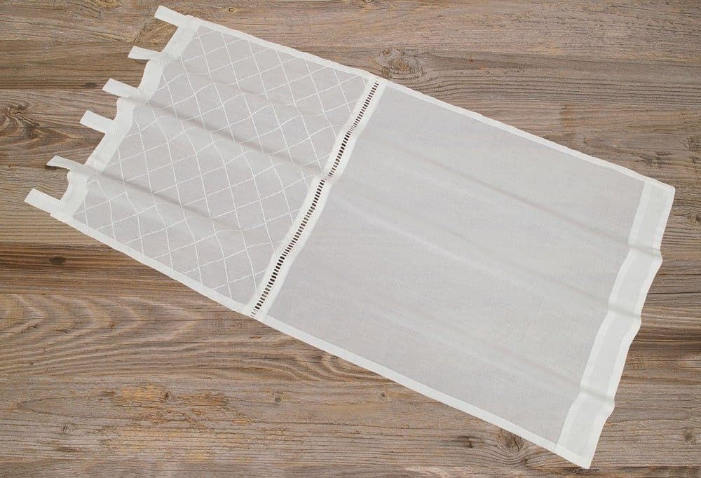 matches21 HOME & HOBBY Scheibengardine Spitze Landhaus-Stil 45 x 90 cm Baumwolle