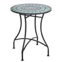 KOMFOTTEU Gartentisch Mosaik Metall Beton 60x72 cm Bild 2