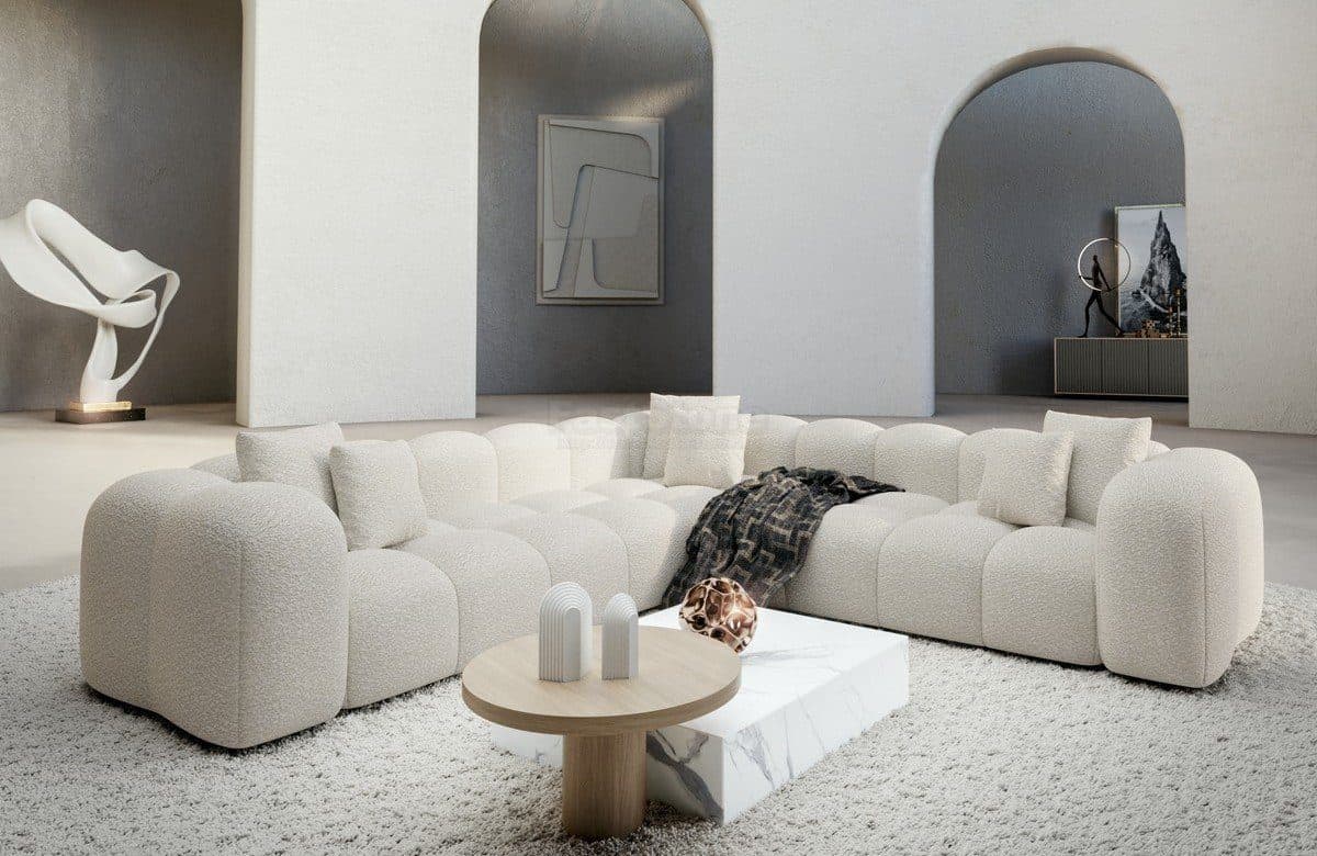 Sofa Dreams Ecksofa Formentera L-Form Beige Stoff - Bild 2