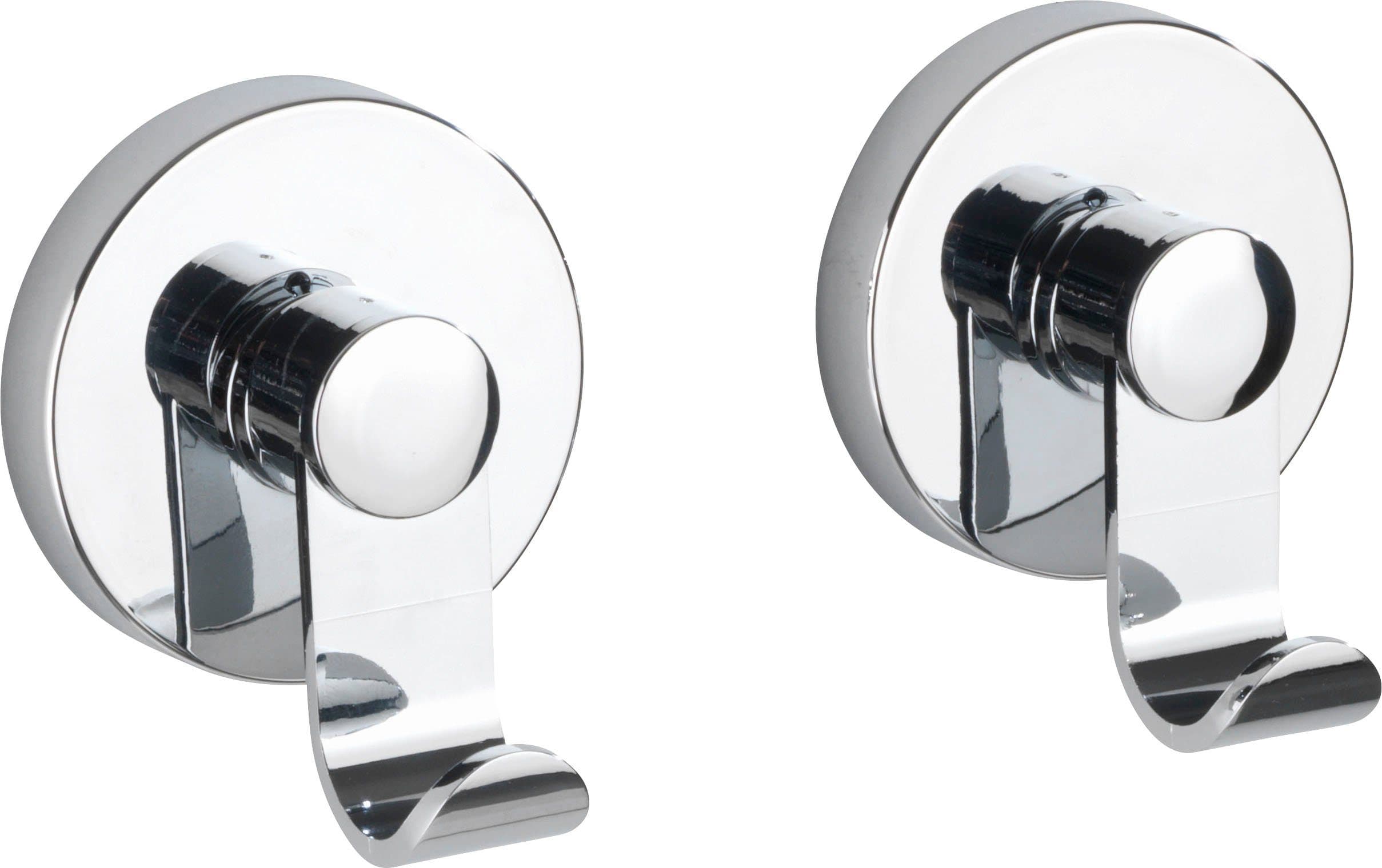 WENKO Wandhaken Vacuum-Loc® Irun 2er Set Silber Chromfrei - Bild 2