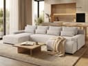 Beautysofa Ecksofa BENNY U Beige mit Schlaffunktion Bild 2