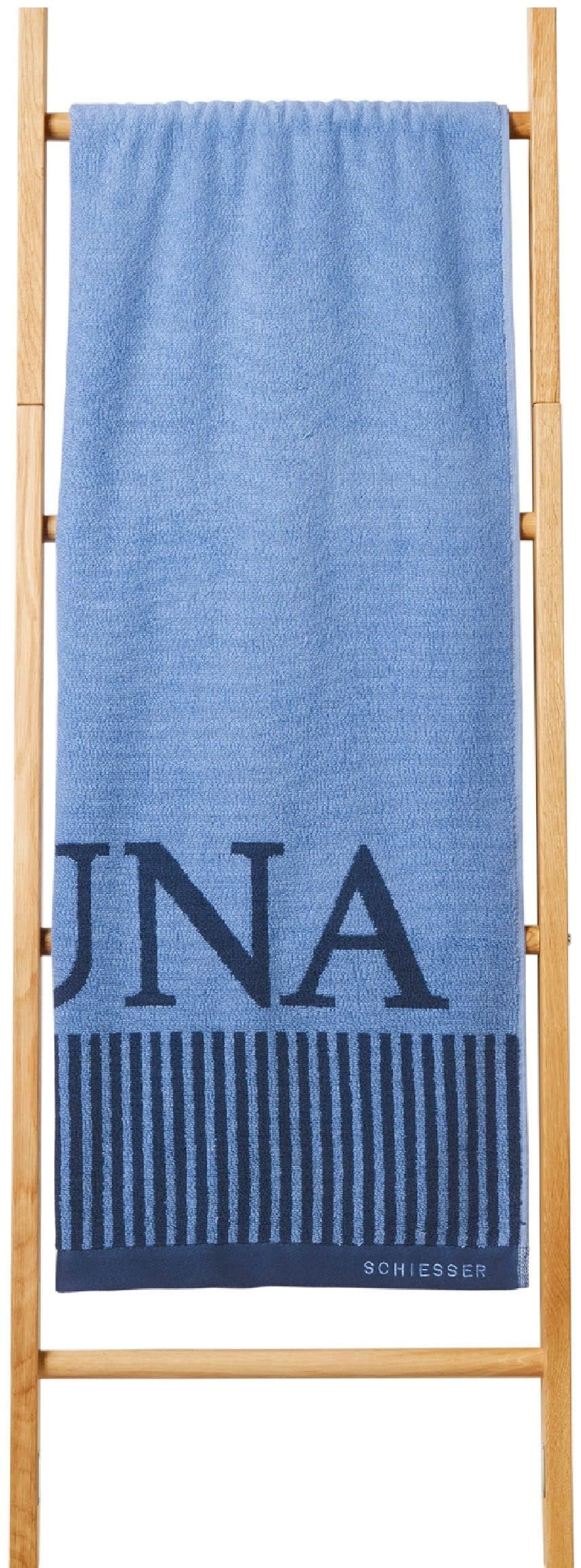 Saunatuch SCHIESSER Rom Hellblau Frottier 100% Baumwolle - Bild 2