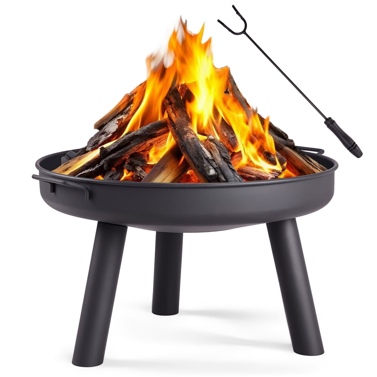 LALAHO Feuerschale Feuerstelle Feuerkorb für Terrasse Tischkamin Garten & Camping - Bild 2