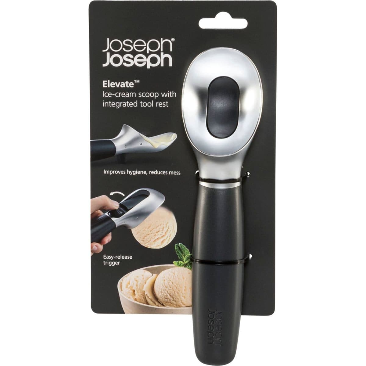 Joseph Joseph SwissCard Elevate Eisportionierer Schwarz Grau