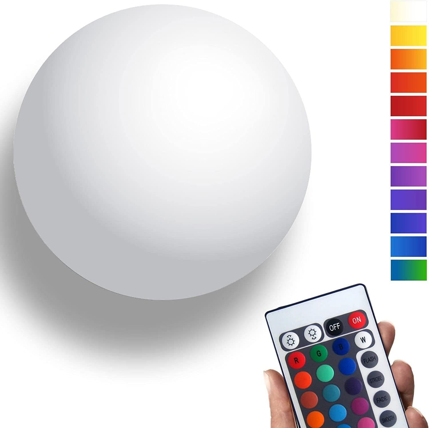 @tec LED Kugelleuchte Akku RGB-Farbwechsel IP54 - Bild 2