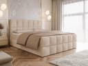 Compleo Boxspringbett Wolkenbett mit Bettkästen Bouclé Beige Bild 2