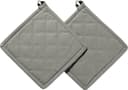 REDBEST Topflappen "Seattle" 2er-Pack Grau Uni Baumwolle Bild 2