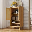 BlingBin Sideboard mit Rattantüren Natur Bild 2