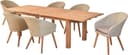 MERXX Garten-Essgruppe Arrone 7-tlg. Akazienholz Bild 2