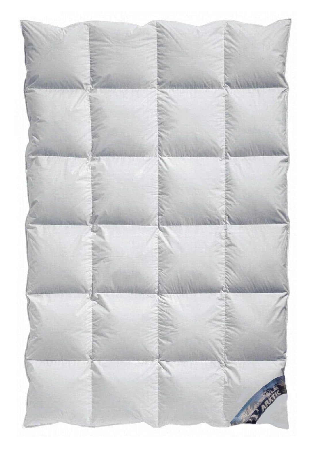 Arktic Daunenbettdecke Kassetten Ganzjahresdecke 100% Baumwolle Weiss - Bild 2