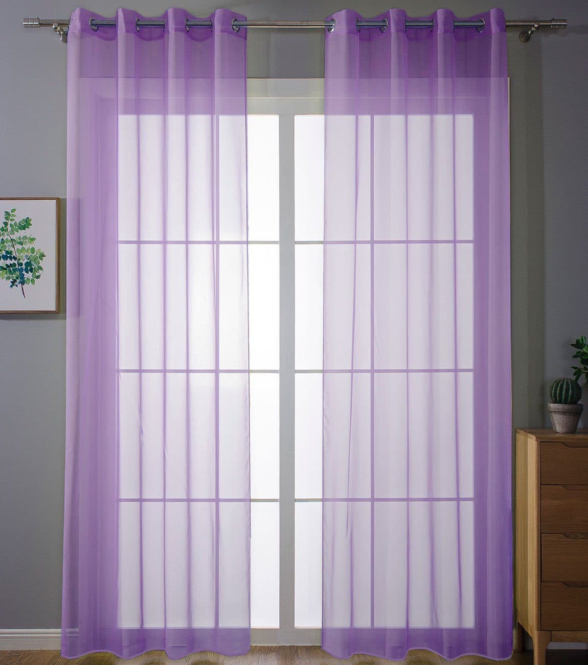 Gardinenbox Gardine 2er-Set Transparent Voile - Bild 2