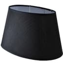 Klassischer Lampenschirm aus Stoff in Schwarz Bild 2