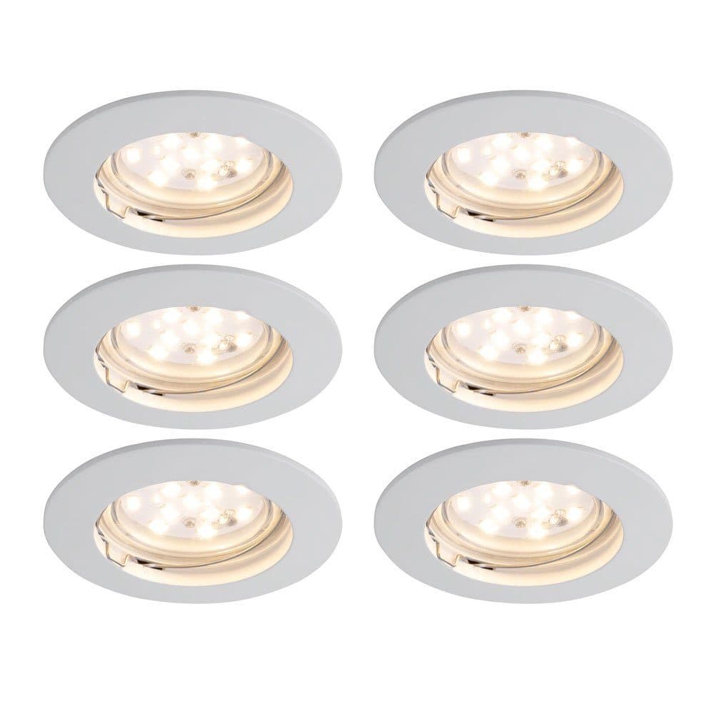 Paulmann LED Einbaustrahler 6er Set Alu Beleuchtung drehbar