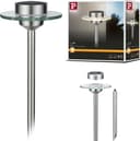 PAULMANN LED Gartenleuchte Solarspieß UFO Edelstahl Silber Bild 2