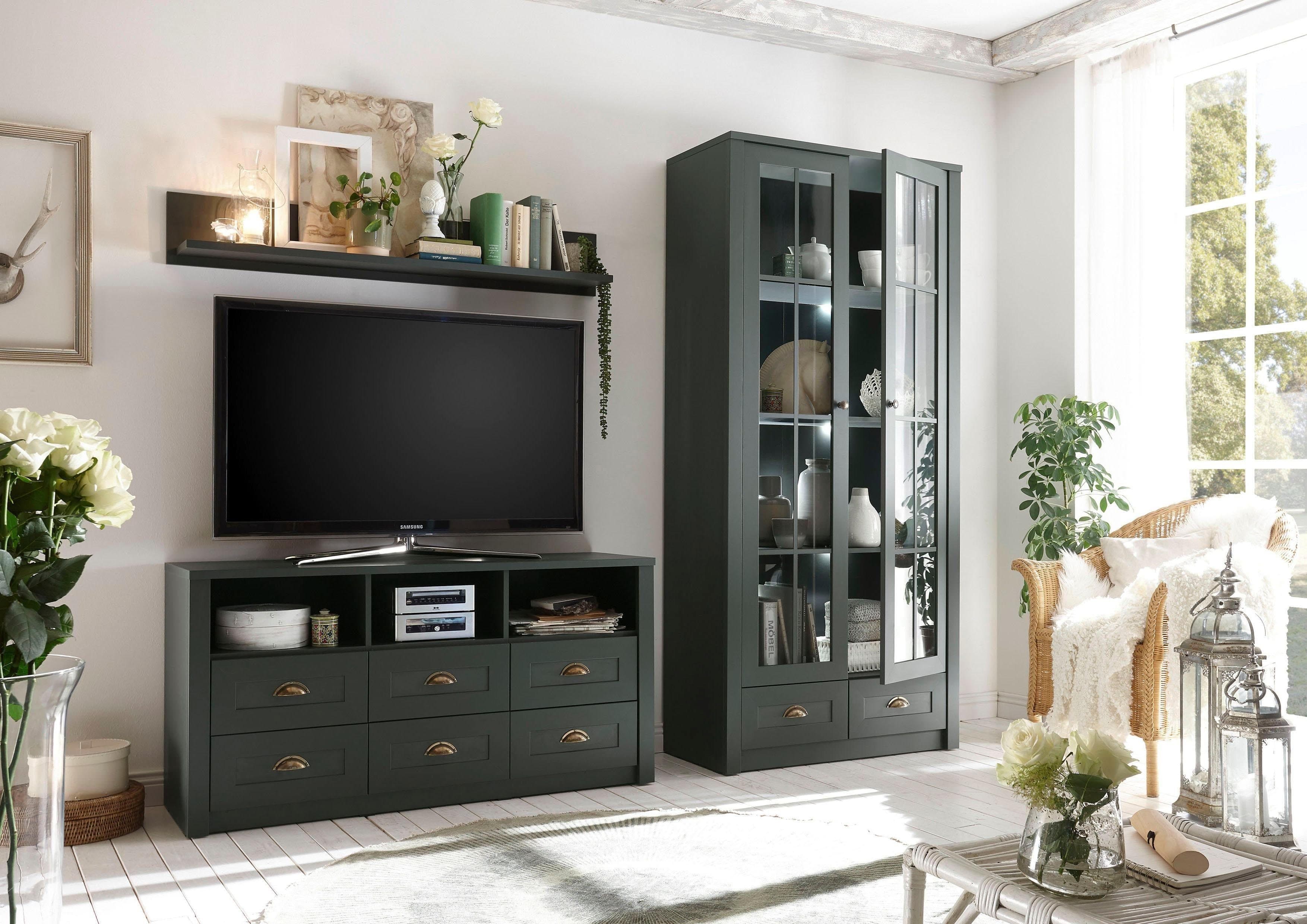 Wohnwand HOME AFFAIRE "Ascot" Grün