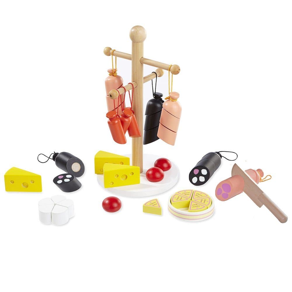howa Spiellebensmittel Wurst und Käse 25-tlg. aus Holz