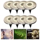 QUBEBU LED Solarleuchte 20 LEDs Wasserdicht Gartenbodenleuchte Bild 2