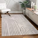 PACO HOME Teppich Tuana 215 Grau Kurzflor Hoch-Tief Struktur Bild 2