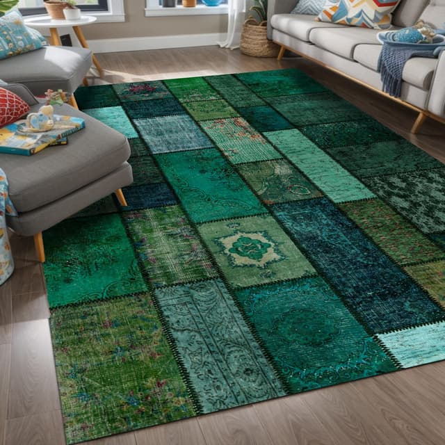 Bamyum Teppich Trunk: Waschbarer Chenille-Teppich mit Antibakterieller Funktion