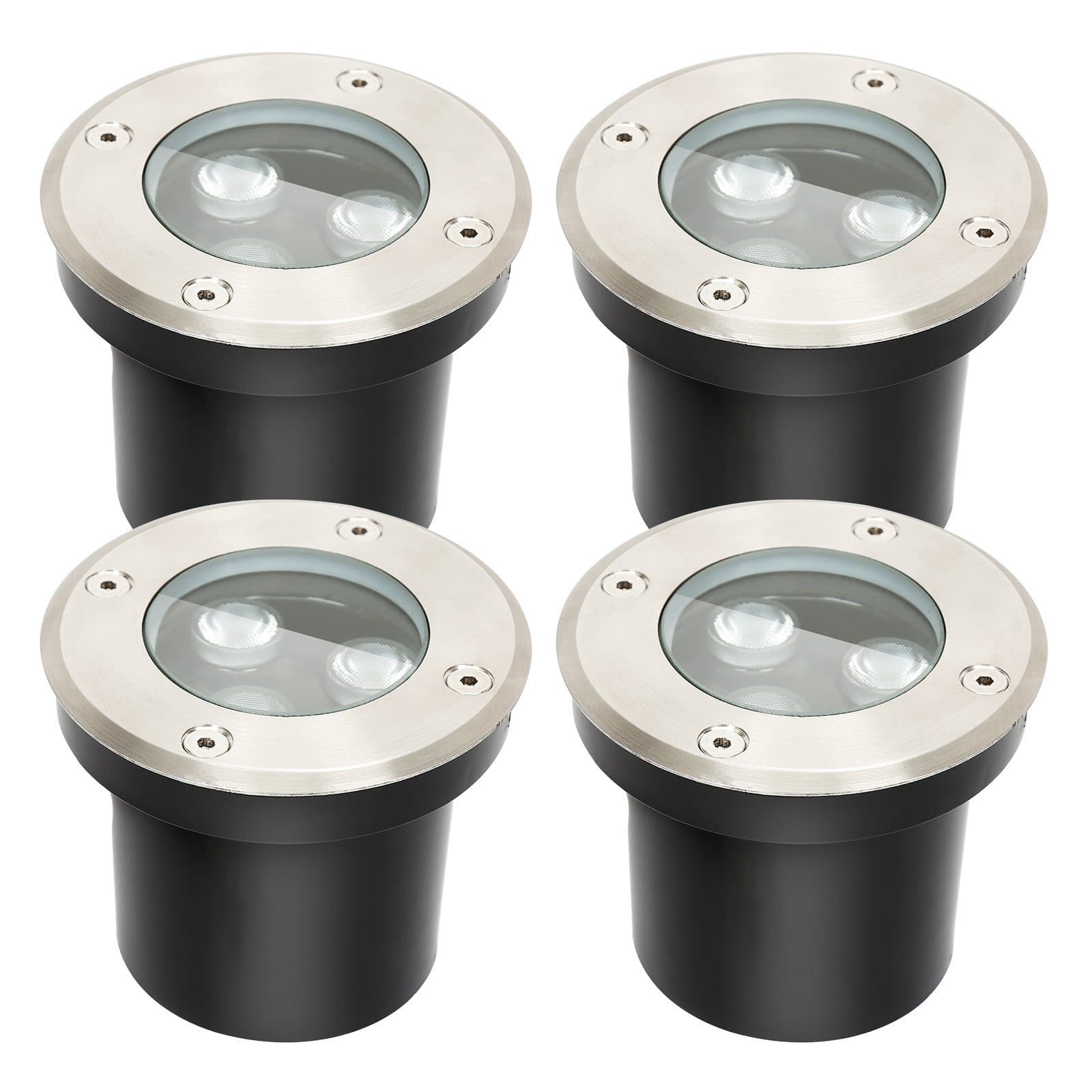 Clanmacy LED Einbaustrahler 3W Schwarz IP65 12er Pack - Bild 2