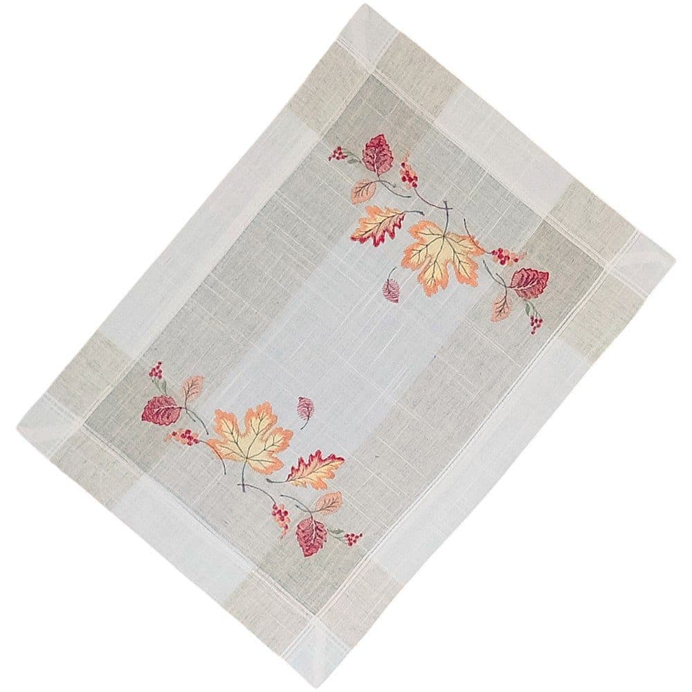 matches21 HOME & HOBBY Tischdecke MELINA Blätter Herbst bunt Polyester Leinen - Bild 2