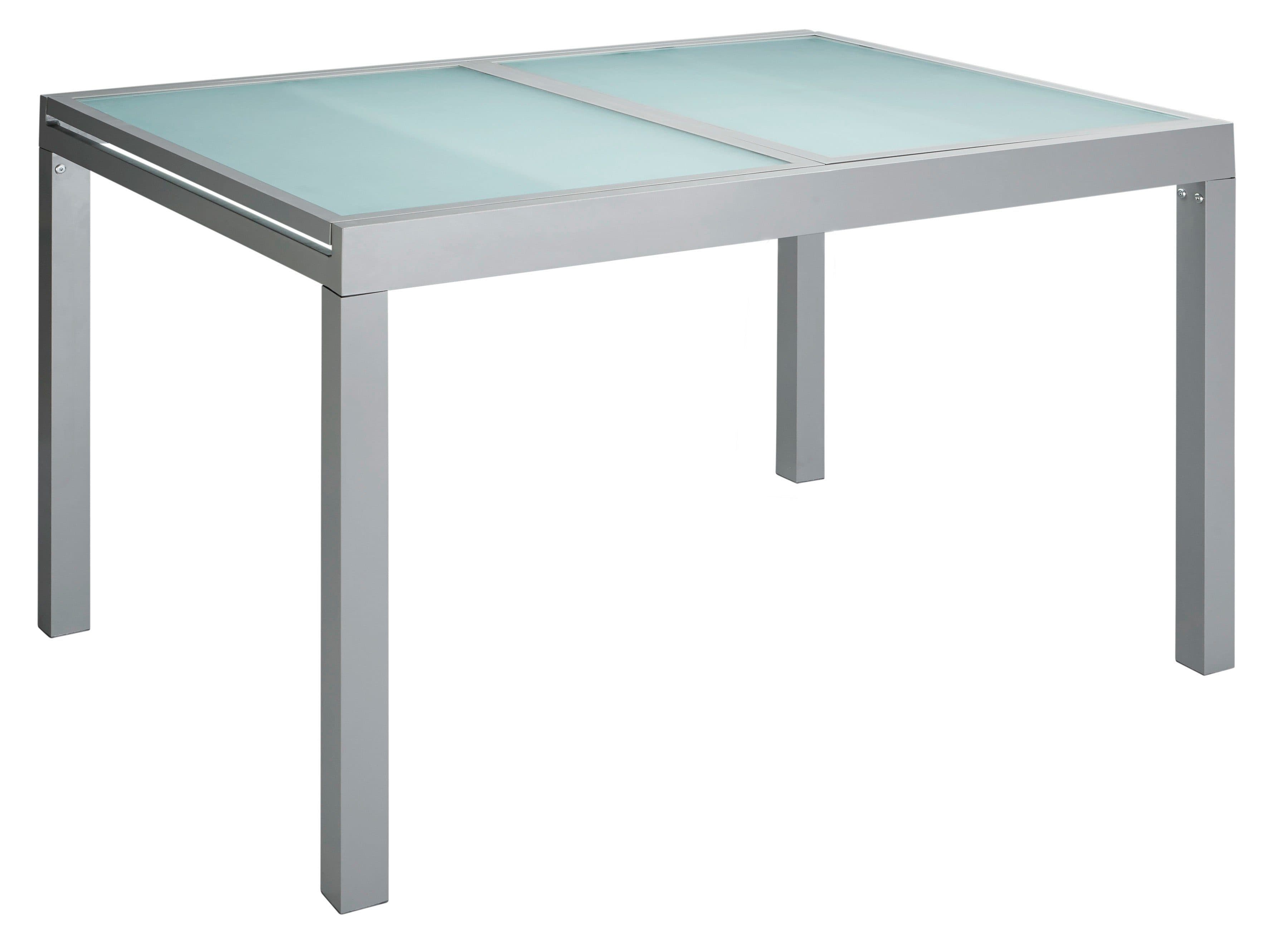 MERXX Lima Gartentisch Silber Ausziehbar Aluminium Glas - Bild 2