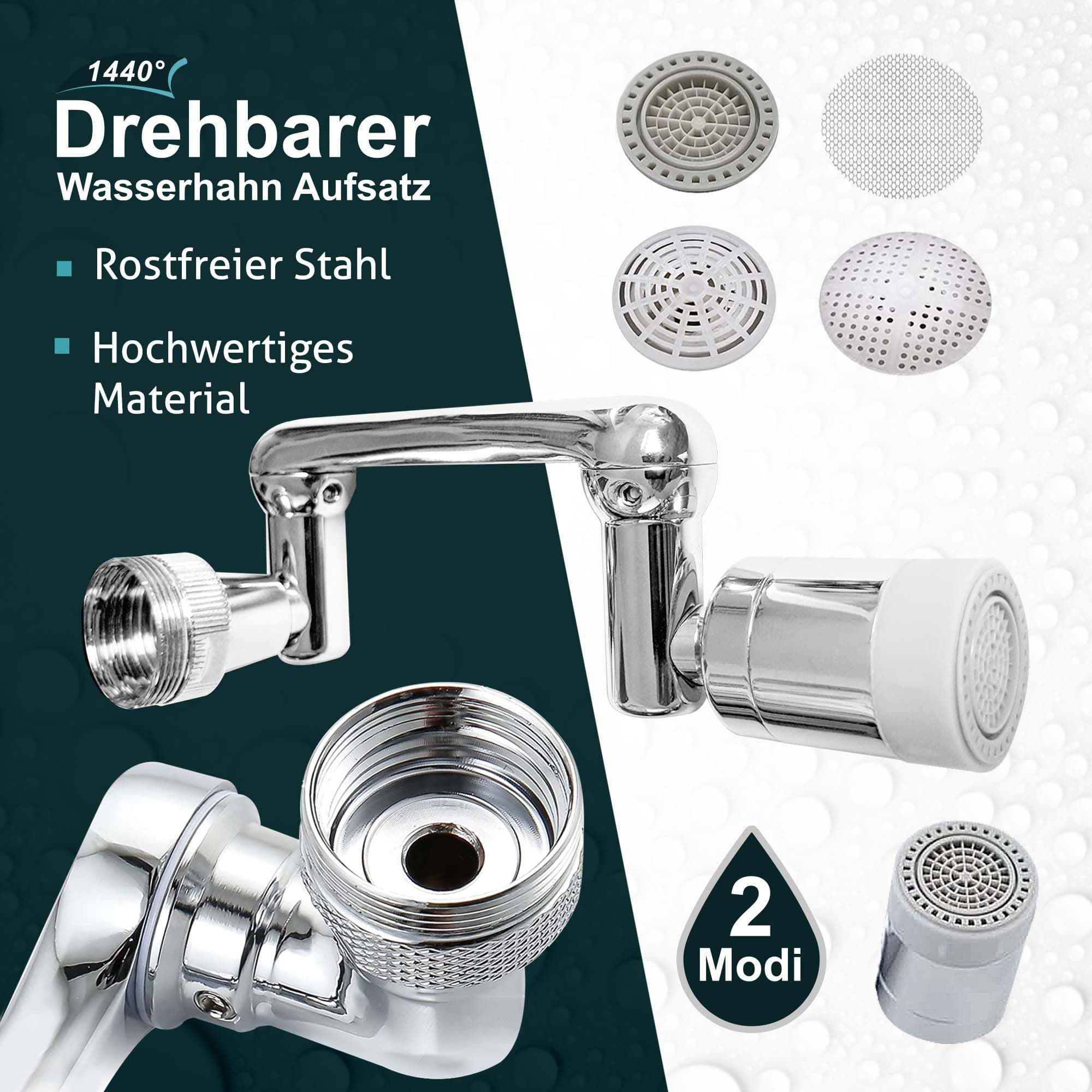 The Twibblin Company Drehbarer Wasserhahn Aufsatz 1440° Flexibel - Bild 2