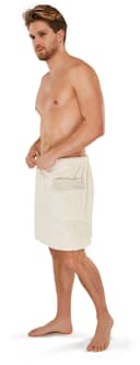 MÖVE Kilt Wellness Beige 100% Baumwolle mit Tasche Bild 2