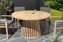 riess-ambiente Gartentisch KOPENHAGEN 120cm Natur Rund Massivholz 4-Personen Bild 2