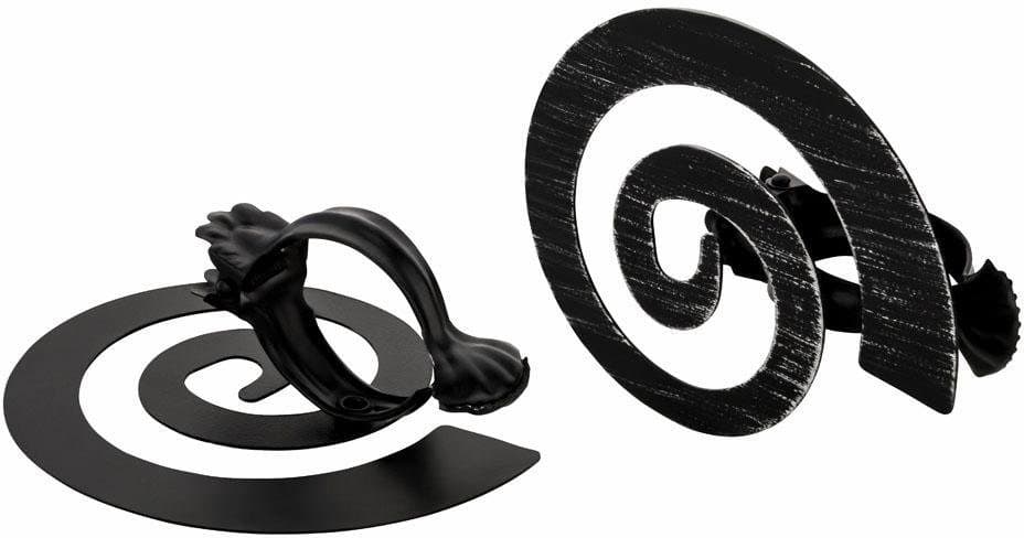 GOOD LIFE Raffhalter Dekoklammer Helix Schwarz Metall - Bild 2