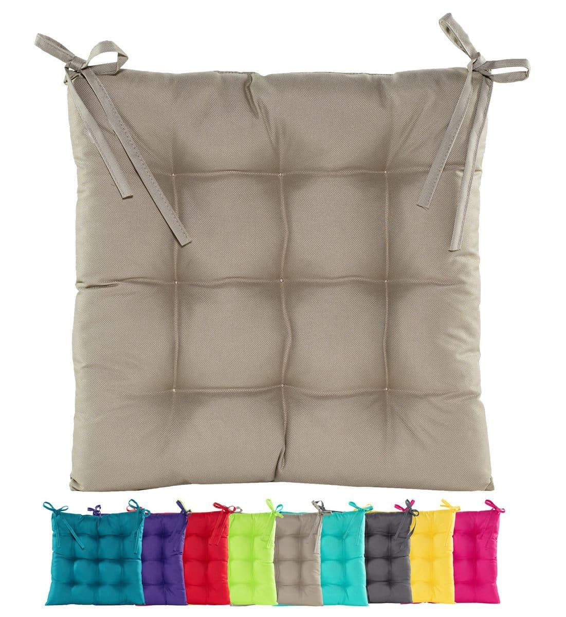 JACK Outdoor Stuhlkissen 38x38cm Taupe wasserfest - Bild 2