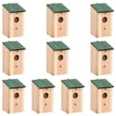 VIDAXL Vogelhaus 10er Set Tanne Massivholz Bild 2