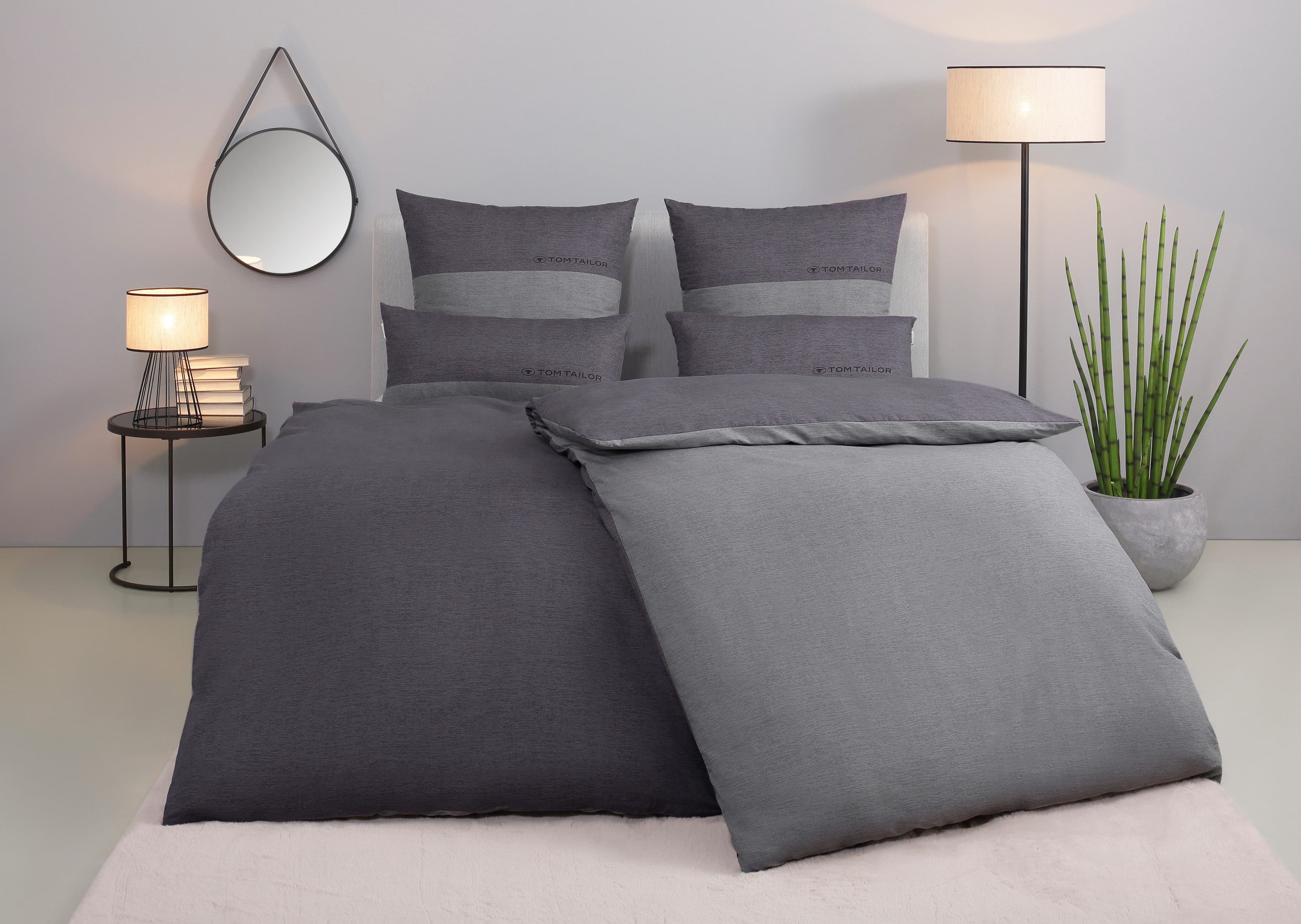TOM TAILOR HOME Bettwäsche Henry Grau Wendebettwäsche 3-teilig - Bild 2