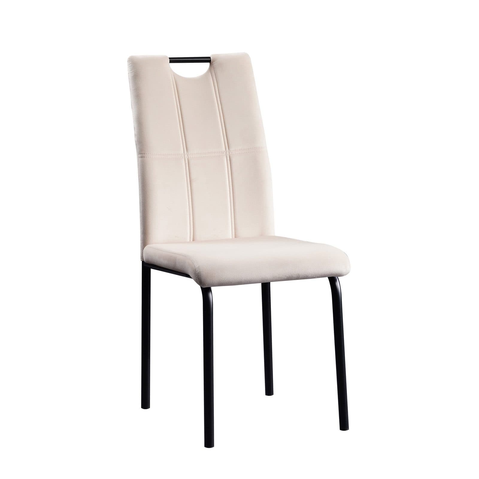 HTI-Living Esszimmerstuhl Denton Velvet Creme Samt Weiss - Bild 2