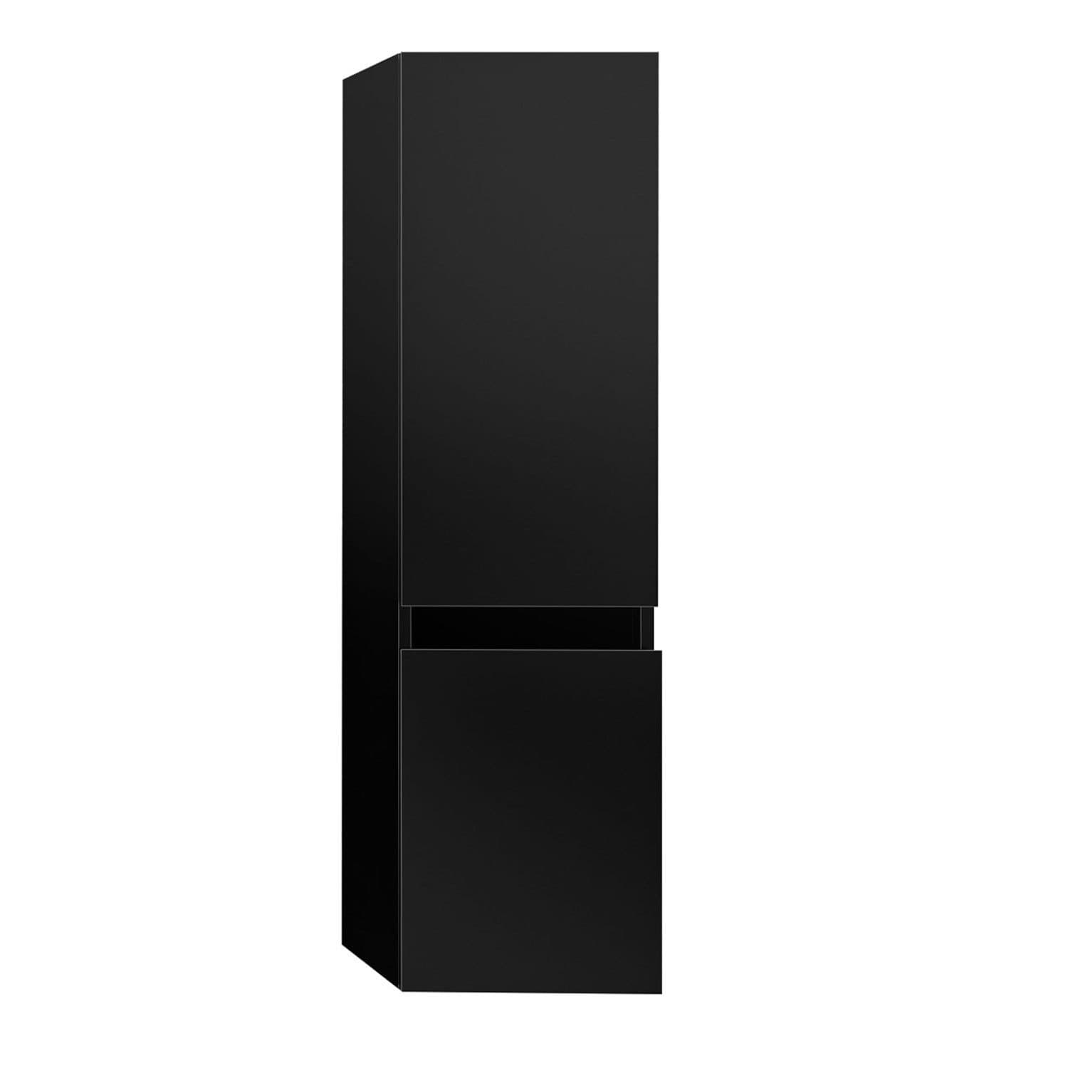 duschspa Hochschrank Hochglanz-Schwarz Badmöbel - Bild 2