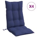 vidaXL Hochlehnerauflage 4 Stk. Marineblau Oxford-Gewebe Gartenstuhl Bild 2