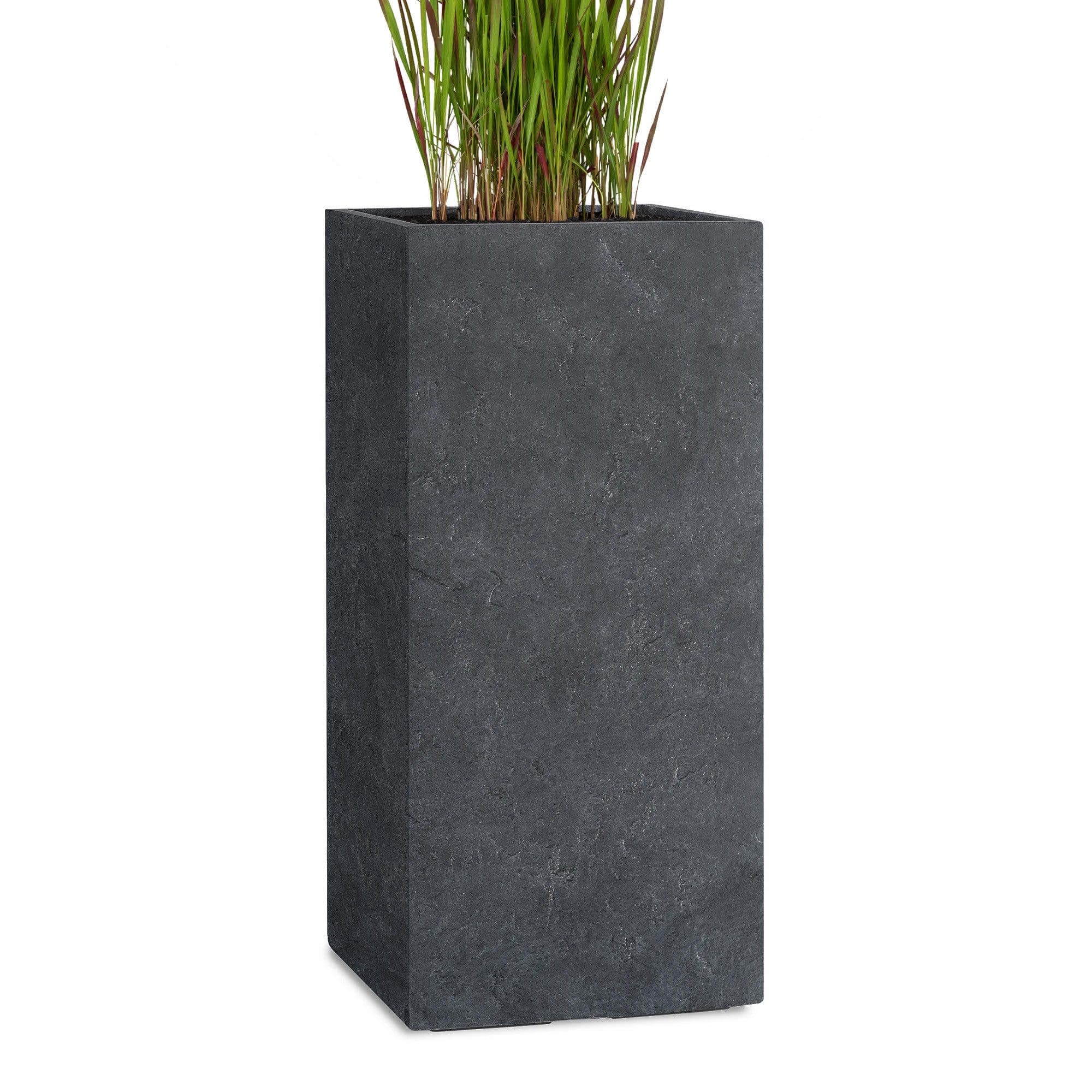 Pflanzwerk® Pflanzkübel TOWER Premium Fiberglas Schwarz Anthrazit - Bild 2