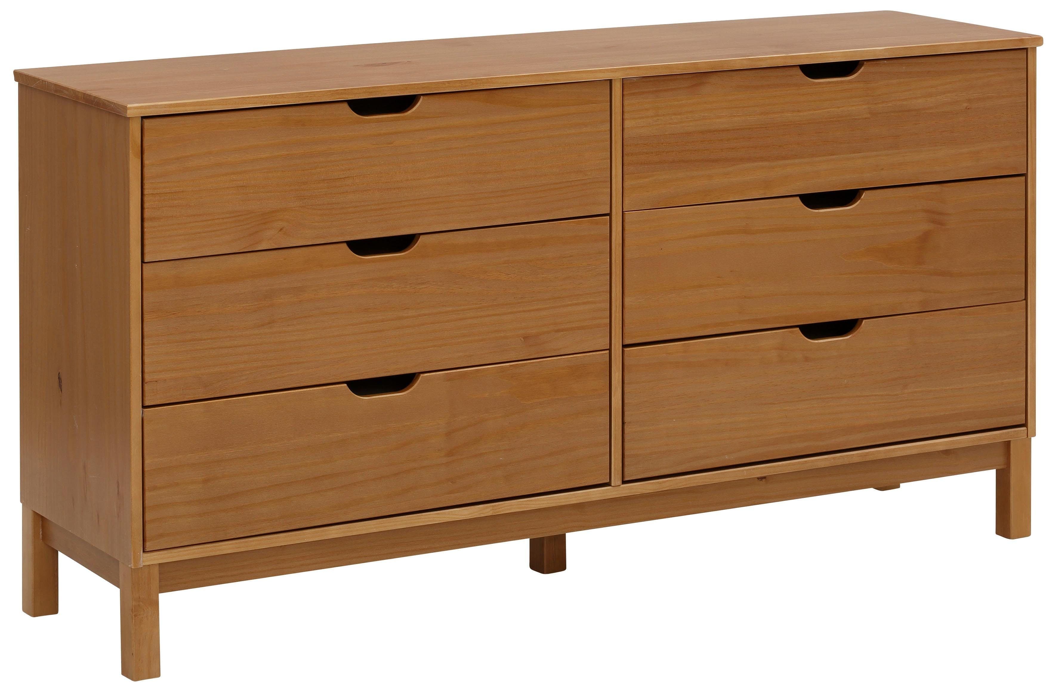 Kommode OTTO HOME Post 6 Schubladen Massivholz Kiefer Beige - Bild 2