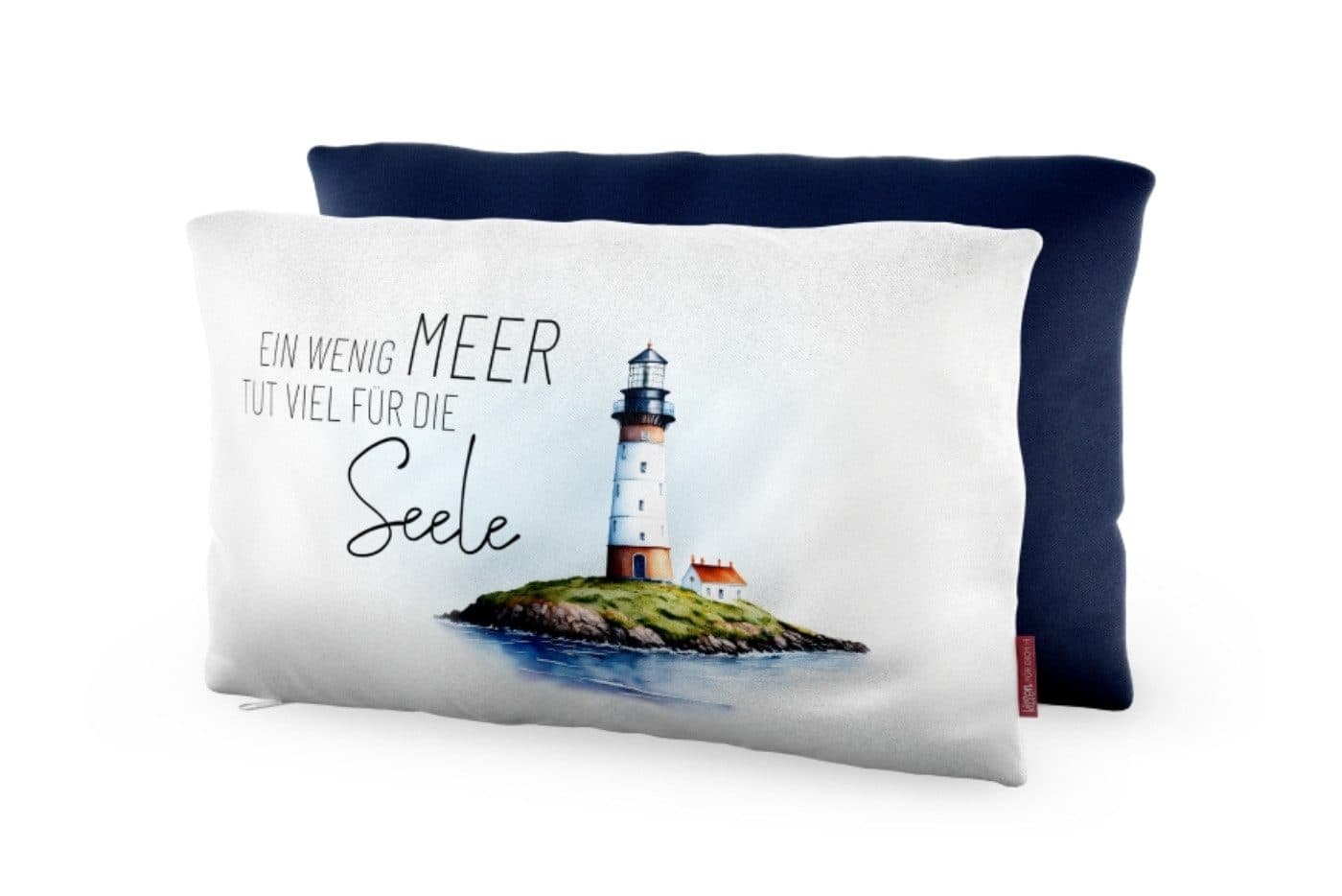 La Vida Dekokissen Serie Maritim 100% Baumwolle blau