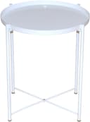 HOFMANN LIVING AND MORE Beistelltisch Weiss Abnehmbare Tischplatte Metall Bild 2