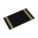 Belle Arti Badematte Mäander Schwarz Weiß Beige Gold Baumwolle Bild 2