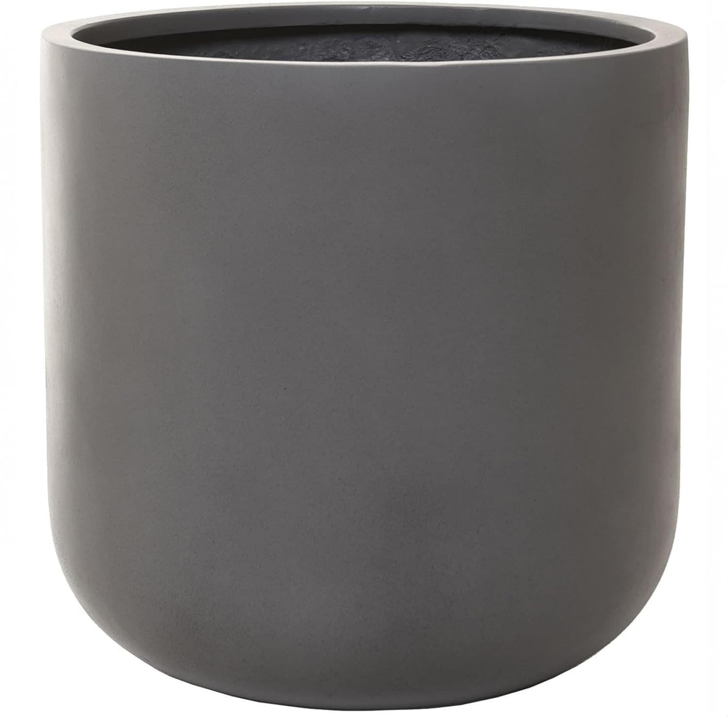 VIVANNO Blumentopf CHICO Rund Beton-Grau Fiberglas - Bild 2