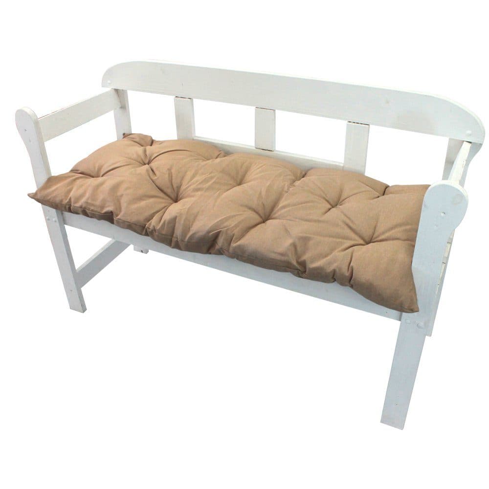 NYVI Bankauflage Ibiza Beige 110x45 cm - Bequeme Gartenbank Auflage - Bild 2