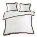 Eurofirany Bettwäsche LAURA ELIZA 3-teilig Satin Weiß/Braun Bild 2
