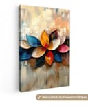 OneMillionCanvasses® Leinwandbild Blume Abstrakt Bunt Bild 2