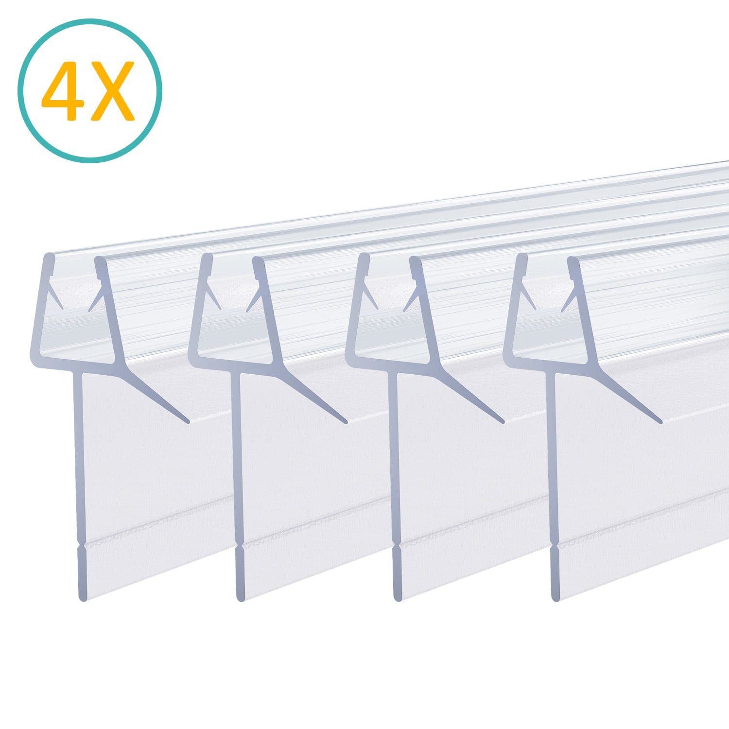 Boromal Duschdichtung 4 Stück mit zwei Lippen für 5-8mm Glas - Bild 2
