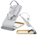 Moby-System Babywippe LILY 2-in-1 Grau Leinen Bild 2