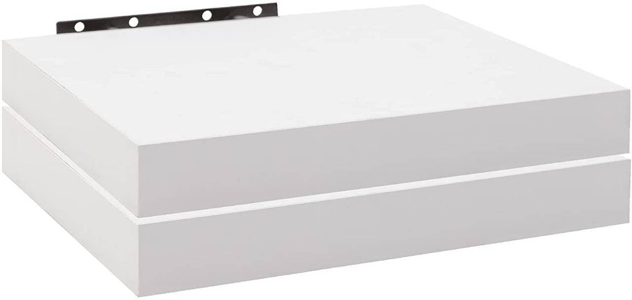 Woltu Wandregal 2er-Set Wandboard CD DVD Bücherregal Holz Board - Bild 2